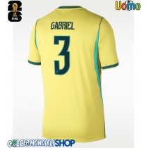 Maglie da calcio Brasile Gabriel Magalhaes #3 Prima Maglia Mondiali 2026  Manica Corta